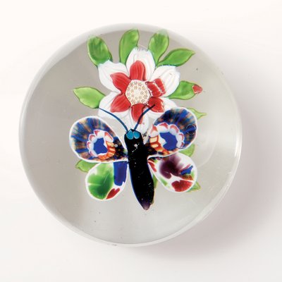 Peso de Mariposa y Flor de Baccarat de School French