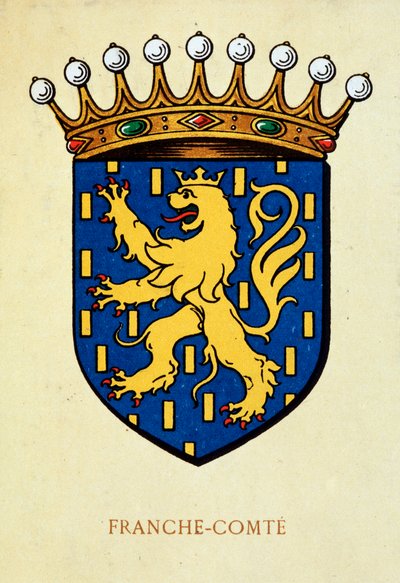 Escudo de la Franche-Comté. de School French
