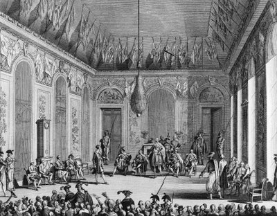 Revolución Francesa: Audiencia de la Junta Ejecutiva, Régimen Político Encargado del Poder Ejecutivo, 30 Brumario Año IV (21 de noviembre de 1795). París, Biblioteca del Instituto de Historia de la Revolución de School French