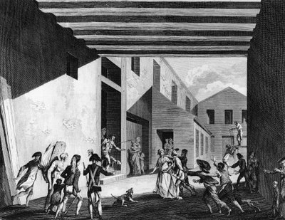 Revolución francesa y movimiento antirrevolucionario: arresto de Cécile Renaud (o Cécile Aimée Renault) de School French