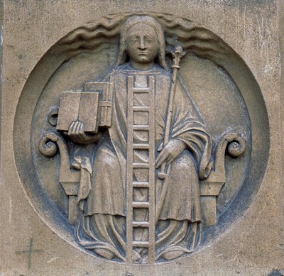Arte gótico: alegoría de la alquimia. Catedral de Notre Dame (Notre-Dame) en París de School French