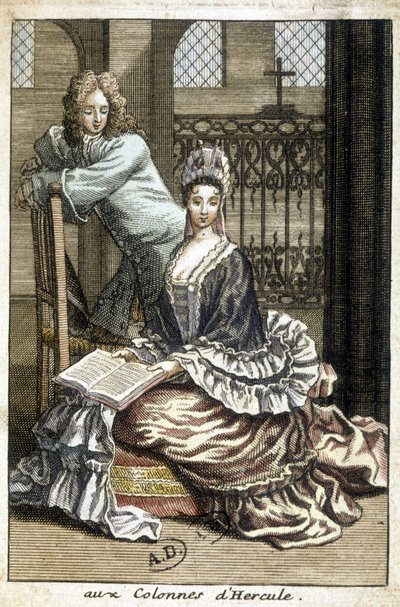 En las columnas de Hércules, pareja en una iglesia de School French