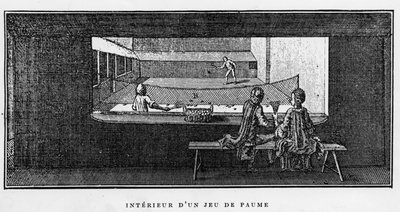 Interior de un Jeu de Paume de School French