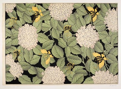 Diseño floral japonés, ilustración de 