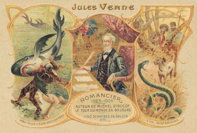 Julio Verne y sus obras célebres (imprimir) de School French