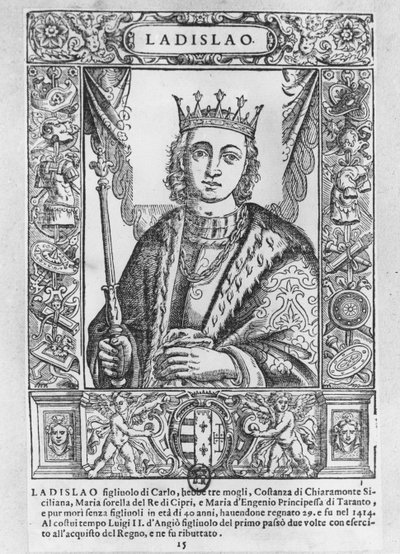 Ladislao el Magnánimo (grabado) de School French