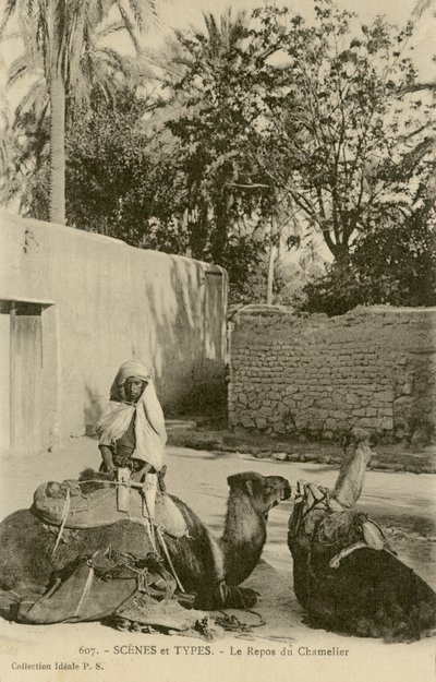 Le Repos du Chamelier, c.1890-1914 de School French