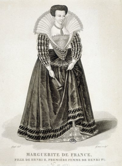 Retrato de Margarita de Valois, conocida como Reina Margot (1553-1615), Reina de Navarra, primera esposa de Enrique IV de School French