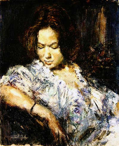Retrato de una dama de School French