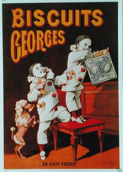 Póster publicitario de galletas 