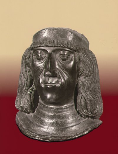 Busto retrato del emperador del Sacro Imperio Romano Maximiliano I (1459-1519) de School German