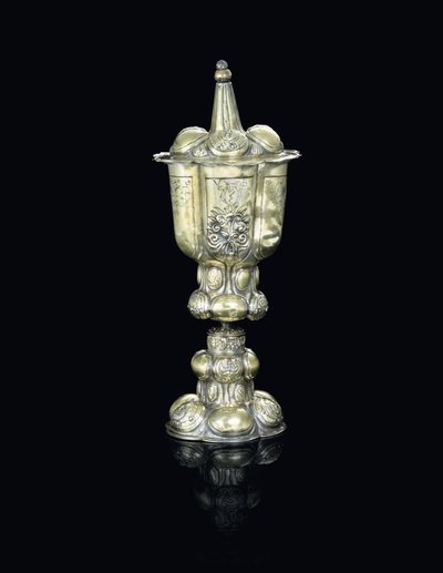 Copa con tapa, probablemente Transilvania, principios del siglo XVII de School Hungarian