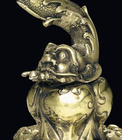 Copa de nautilo montada, Nagyszeben, mediados del siglo XVII (detalle) de School Hungarian
