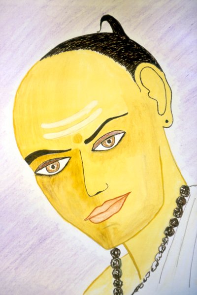 Aryabhata (acuarela sobre papel) de School Indian