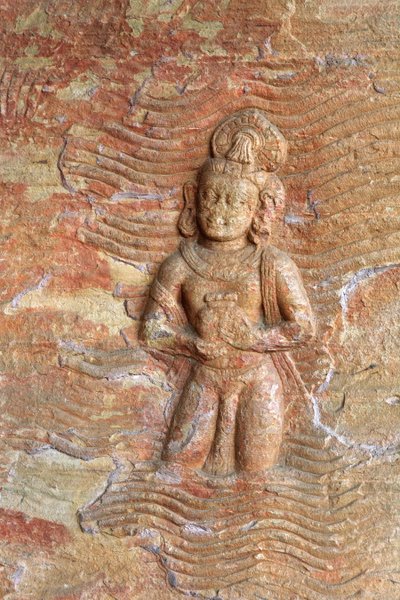 Detalle, Vishnu como Varaha Avatar (foto) de School Indian