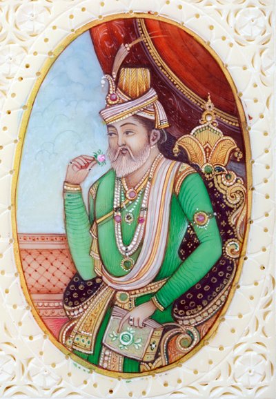 Pintura en miniatura del emperador mogol Humayun de School Indian