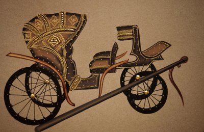 Pintura de carro de caballos, India de School Indian