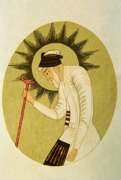 Retrato del emperador mogol Aurangzeb, India de School Indian