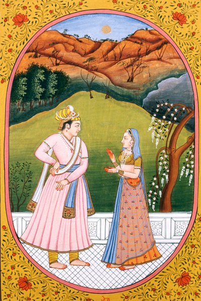 Calendario anual Cuadro y pintura para un mes hindú Jeth, India de School Indian