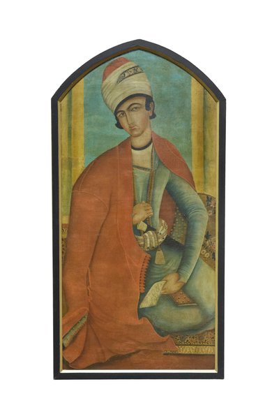 Un príncipe Zand, artista desconocido (óleo sobre lienzo) de School Iranian