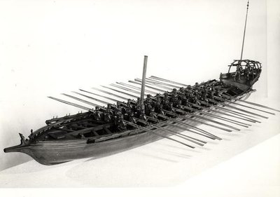 Modelo de una fragata veneciana de School Italian