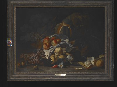 Bodegón de frutas (óleo sobre lienzo) de School Italian