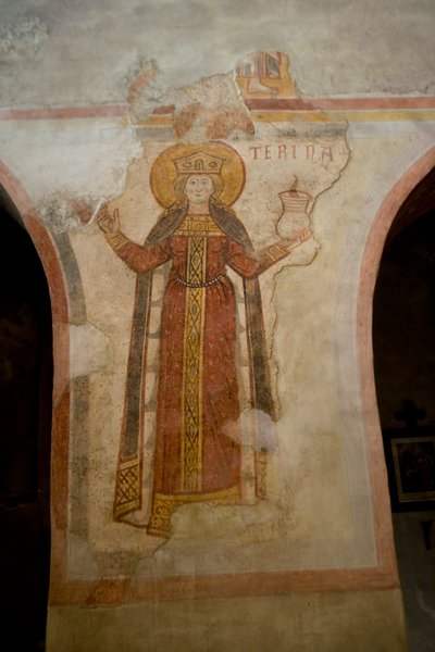 Santa Catalina (fresco) de School Italian