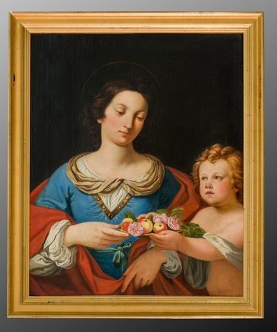Santa Dorotea (óleo sobre lienzo) de School Italian