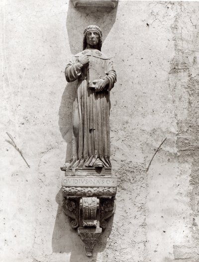 Estatua de Ovidio (43 a.C.-17 d.C.) de School Italian