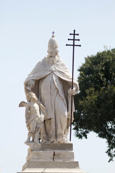 Estatua de San Silvestre, Mantua (Lista del Patrimonio Mundial de la UNESCO, 2008), Lombardía, Italia de School Italian
