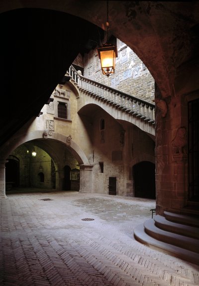 Vista del patio de School Italian