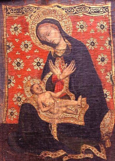 Virgen y Niño, probablemente finales del siglo XVI de School Italian