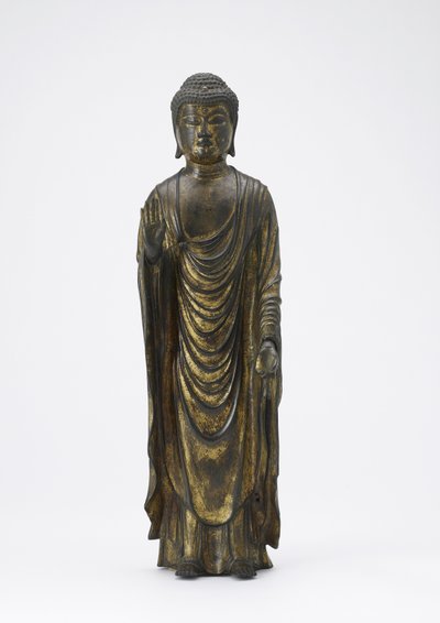 Amitabha Buda (Amida) el Buda de la Luz Infinita, período Kamakura de Japanese School