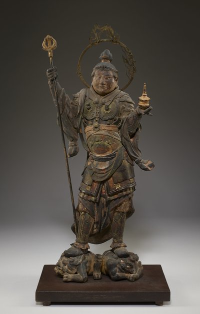 Bishamonten (Vaisravana, Guardián del Norte) de Japanese School