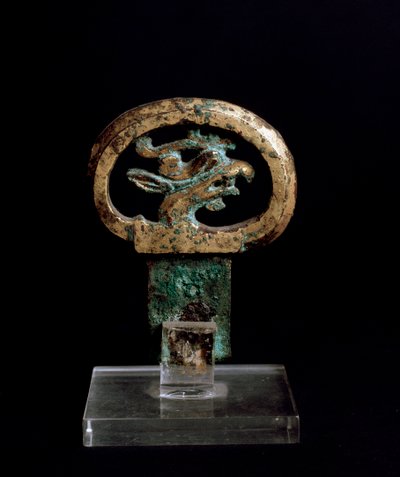 Mango de bronce con cabeza de grifo, siglo VI-V a.C. de Japanese School