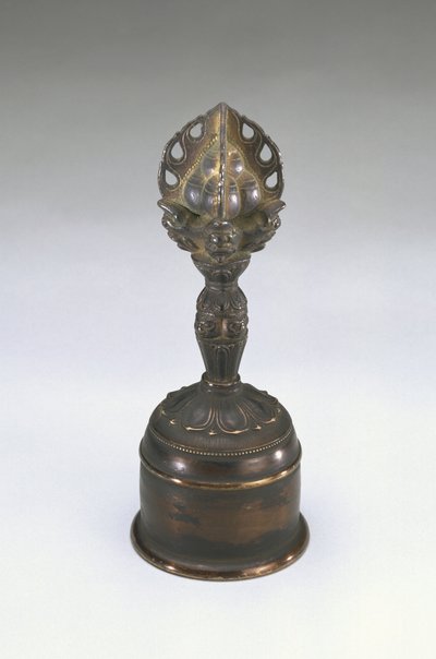 Campana ritual budista, período Kamakura de Japanese School