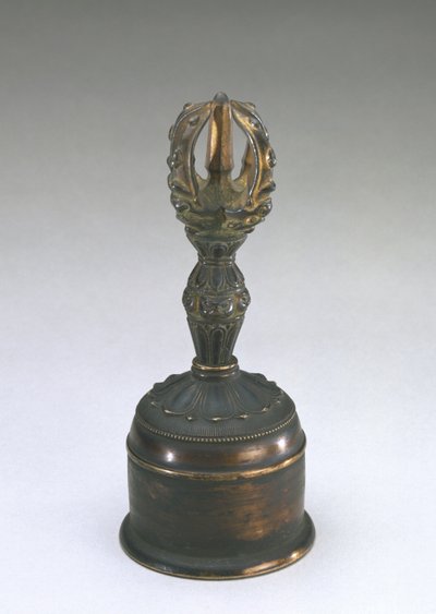 Campana ritual budista, período Kamakura de Japanese School