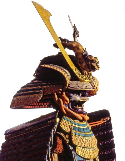 Traje ceremonial de armadura para un samurái, período Edo de Japanese School