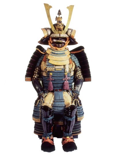 Traje ceremonial de armadura para un samurái, período Edo de Japanese School