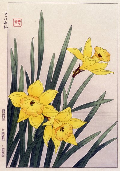 Narcisos cercanos - Estampa japonesa de Japanese School
