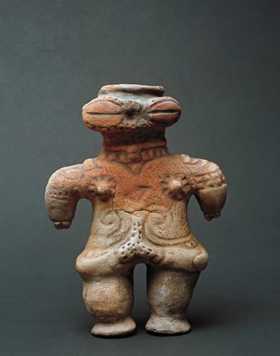 Escultura de terracota dogu de Akita, período Jomon siglo XI-IV a.C. de Japanese School