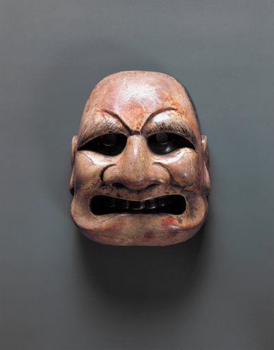 Máscara de teatro, períodos Asuka y Nara (552-794) de Japanese School