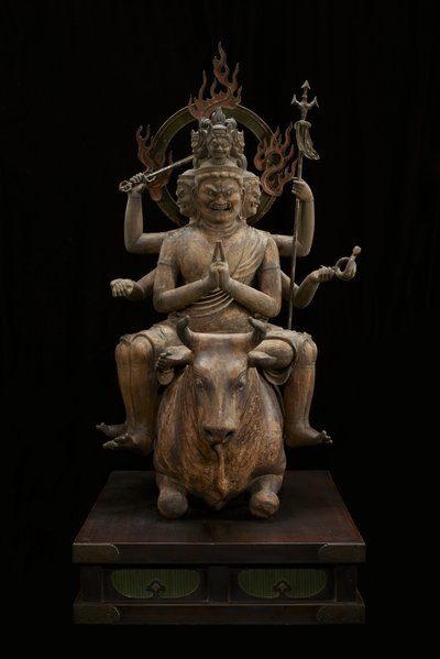 Rey de la Sabiduría de Poder Aterrador (Daiitoku Myōō) de Japanese School