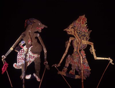 Wayang Kulit. Marionetas de Java. Colección Jean François Hubert. París de School Javanese
