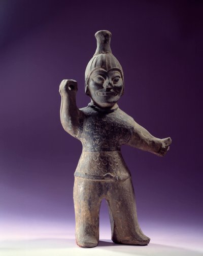 Arte coreano: figurilla de exorcista. Período de los Tres Reinos (57 a.C.-668 d.C.). París, Museo Cernuschi de School Korean