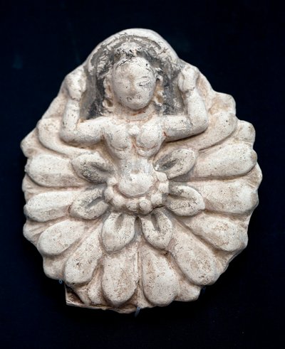 Renacimiento de un loto. Motivo tallado, sin fecha. Museo Nacional de Corea, Seúl (Corea del Sur) de School Korean