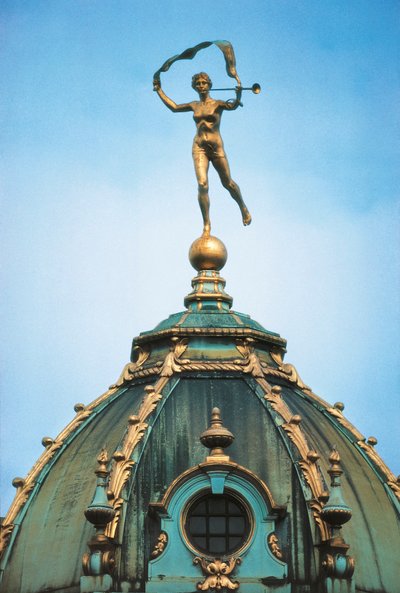 Bélgica, Bruselas, Grand Place, detalle de la Casa del Pan de R. and Smith Simkin