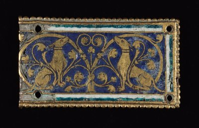 Placa, probablemente de un relicario, c.1200-1250 de School Mosan
