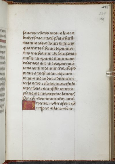 Reyes 9, f.229r, Libro de horas, uso de Sarum ("Libro de horas de Ana Bolena") (vitela) de School Netherlandish