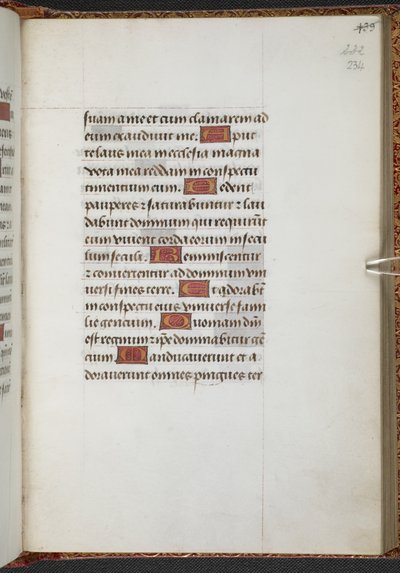 Reyes 9, f.234r, Libro de horas, uso de Sarum ("Libro de horas de Ana Bolena") (vitela) de School Netherlandish